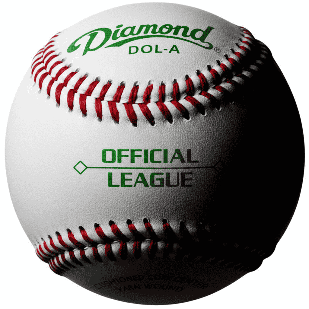 Diamond DOL-A Official League baseball with red stitching