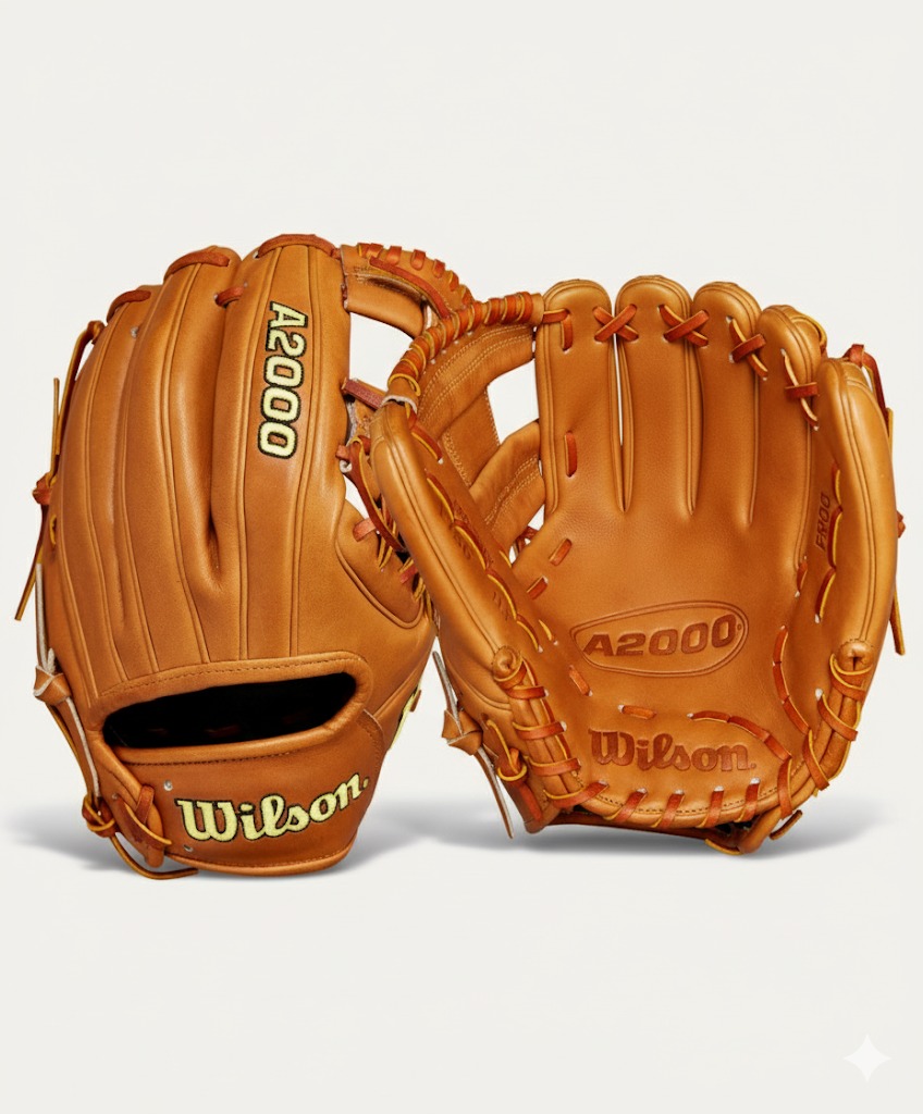 Wilson A2000 tan leather baseball gloves showcasing premium craftsmanship and comfort